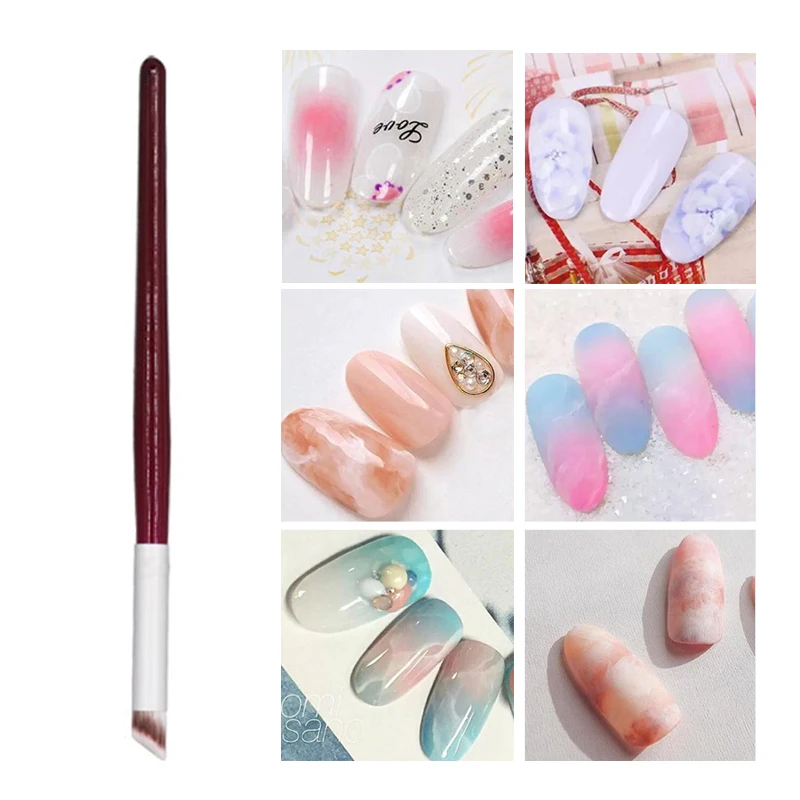 

1PC Gradient Nail Brush Manicure UV Gel Brush Pen Design Tip Painting Drawing Carving Dotting Pen Gel UV Polish Tool Manicure