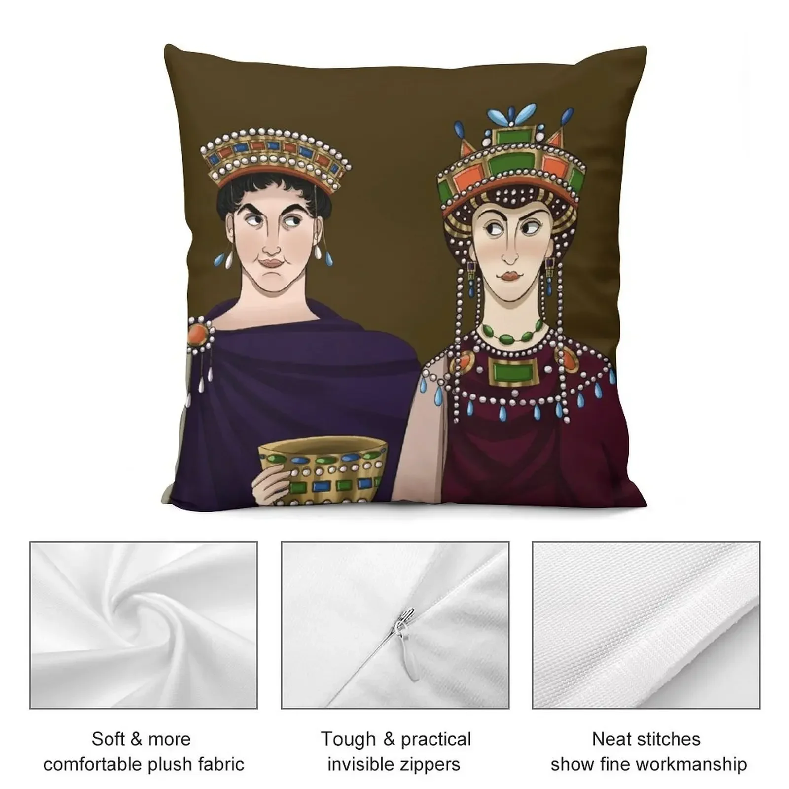 Наволочка Justinian I and Theodora полиэстер