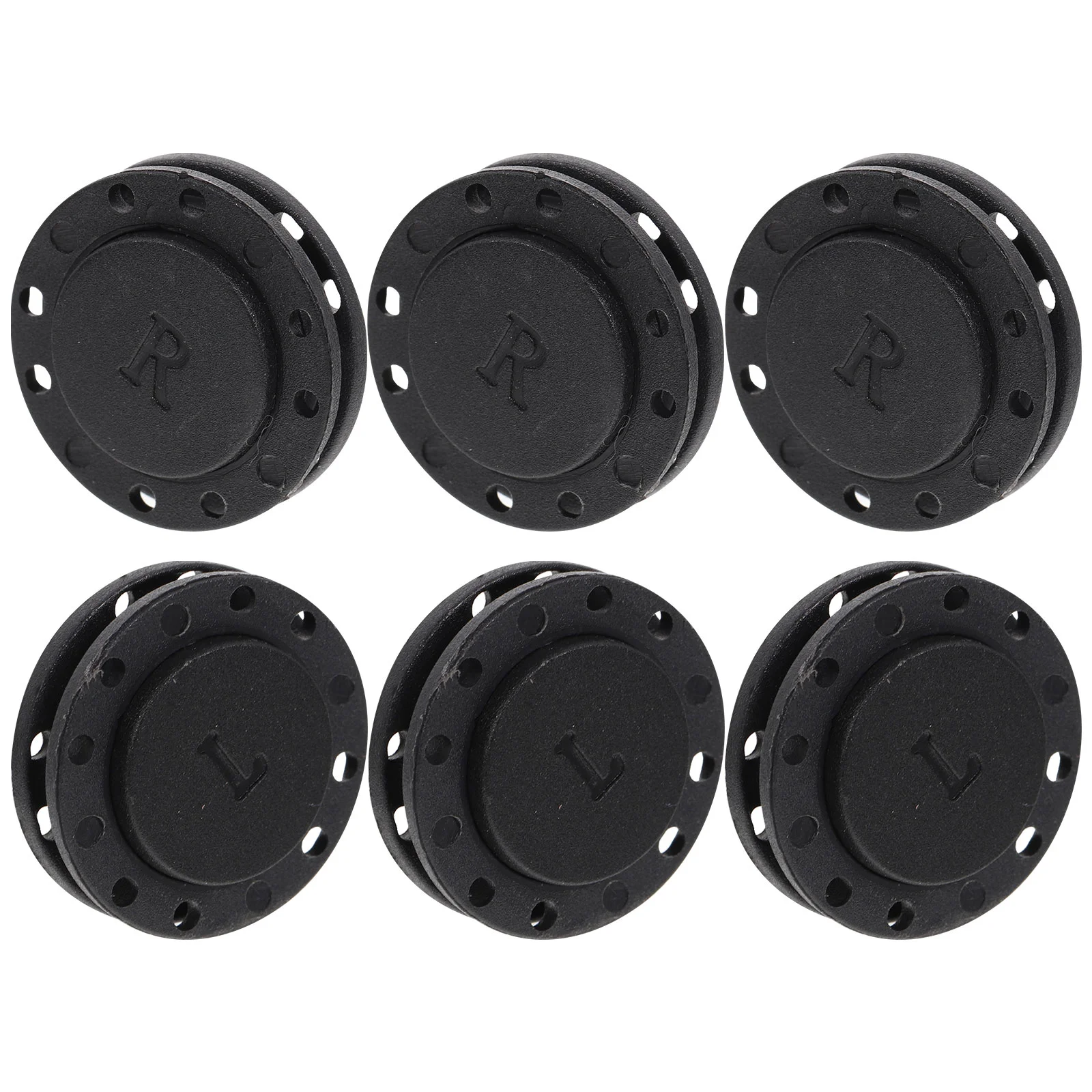 

6 Pairs Magnetic Buckle Sweater Buttons Sewing Magnets Round Purse Bags Coat Closures Purses Snaps Cloth Wallet