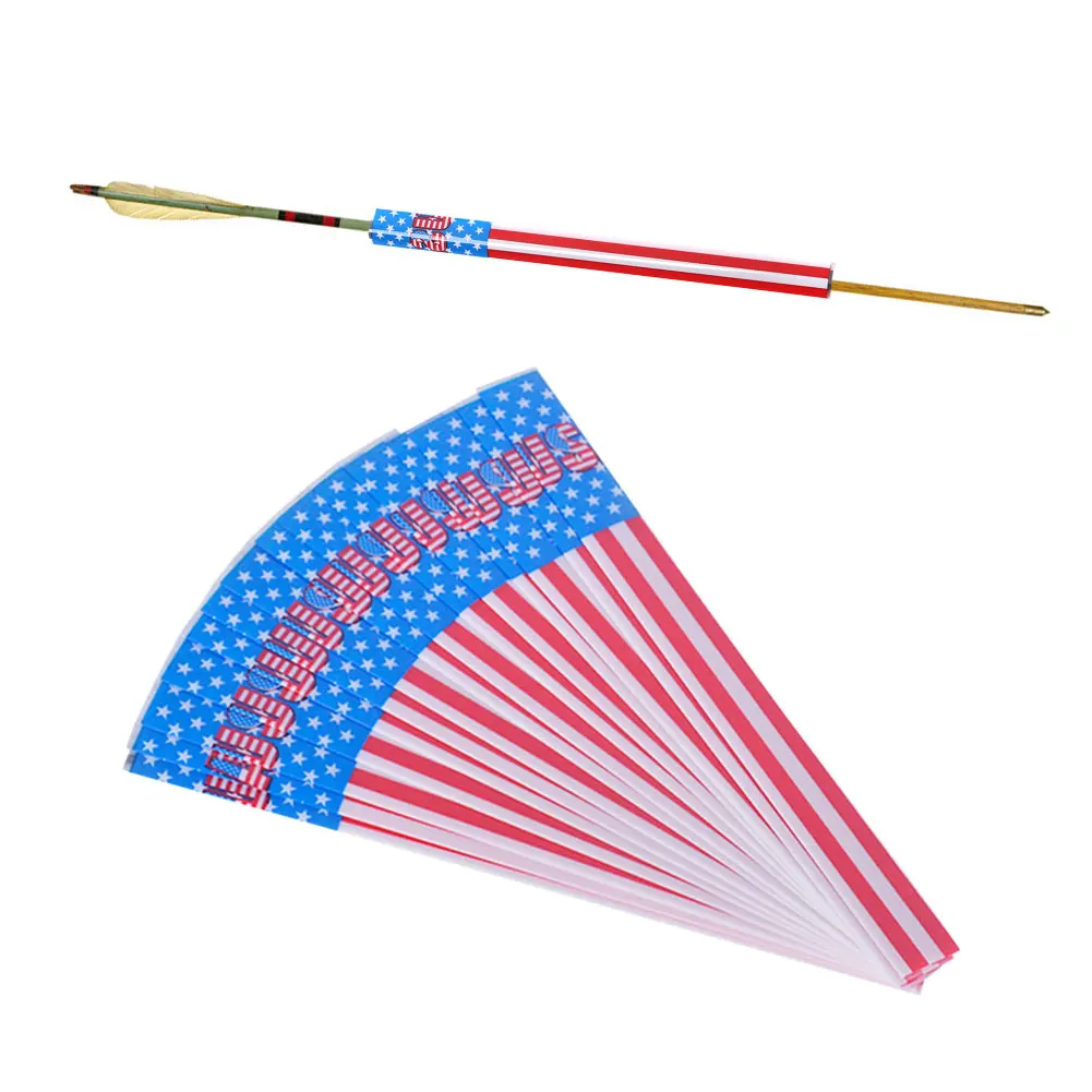 

15pcs DIY Archery Heat Shrinkable Arrow Shaft Wraps Paper Arrow Sticker Paster Wrap For Wood Bamboo Of Hunting Accessories