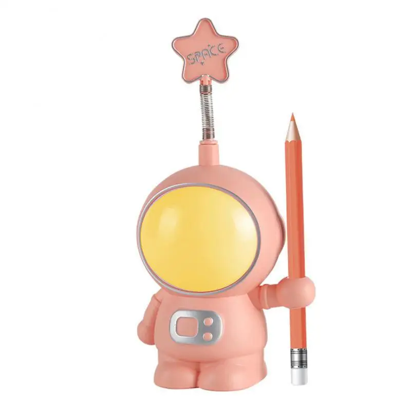 

Astronaut Night Light LED Desk Lamp Dimmable Spaceman Book Lights Creative Pen Holder Pencil Sharpener Eye Protection Lamps