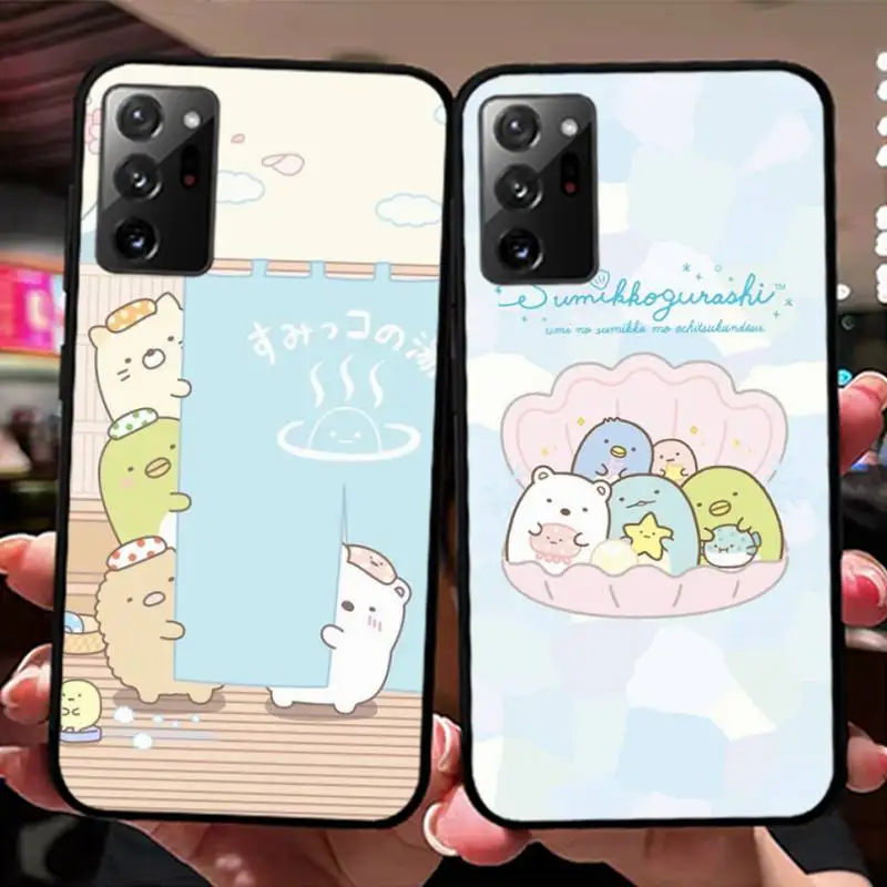 

Japan anime sumikko gurashi Phone Case For Samsung Note 8 9 10 20 pro plus lite M 10 11 20 30 21 31 51 A 21 22 42 02 03