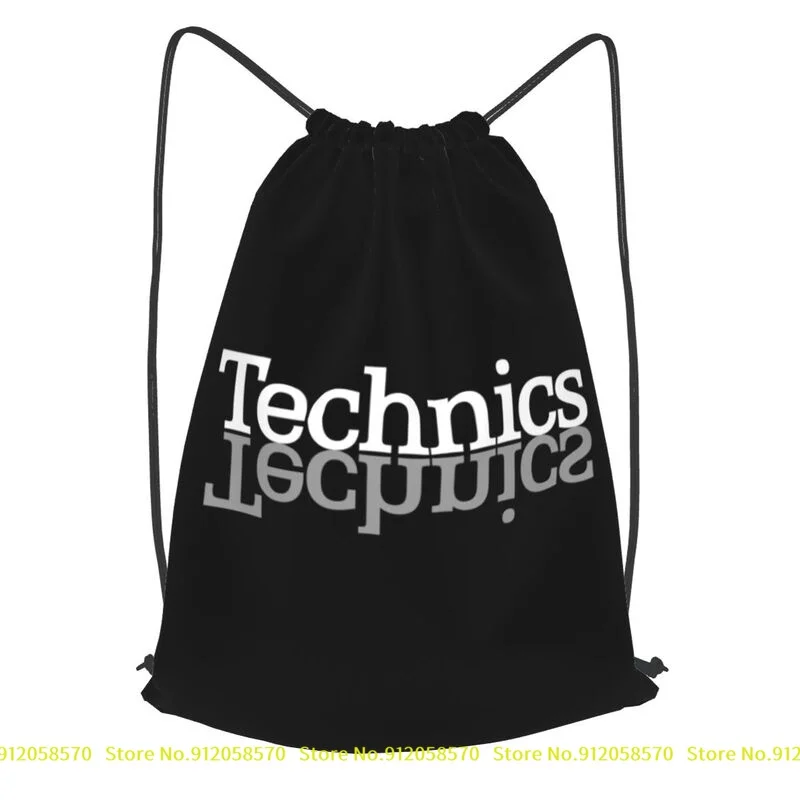 Technics Logo Dj 1200 проигрыватель музыки дома техно электронный хип-хоп рюкзак на шнурке