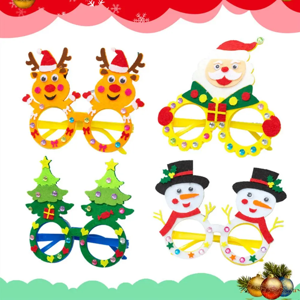 

New Children Art Present Children Gift Handcraft DIY Eva Glasses Handmade Christmas Glasses