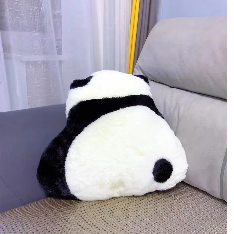 

Short Plush Flurry Panda Cushion Pillow Kawaii Panda Back Antiskid Cushions Sofa Living Room Home Decor Creative Christmas Gift