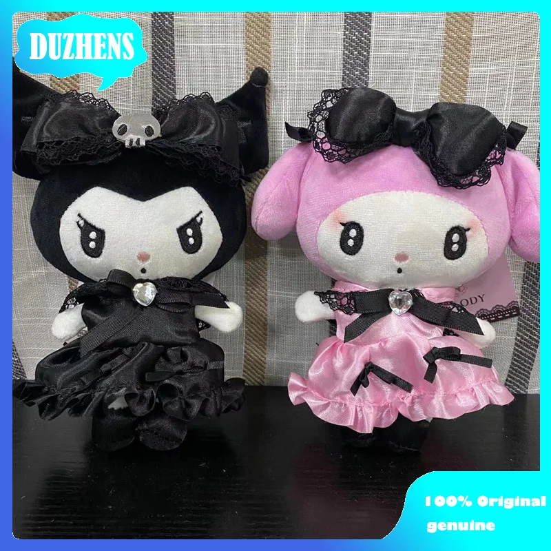 

Kawaii Sanrio Подлинная: кукла подвеска серия Dark Mine Kuromi My Melody девочка игрушка маленькая кукла подарок на день рождения