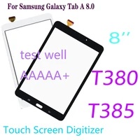 new t385 touchscreen for samsung galaxy tab a 8 0 sm t380 t380 touch screen panel t385 digitizer sensor front glass not lcd