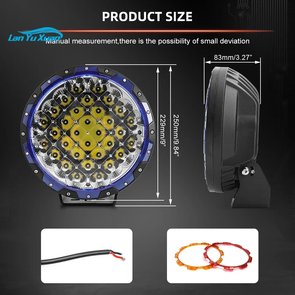 Оптовая продажа Светодиодный прожектор для внедорожника E-Mark высокой мощности 1500