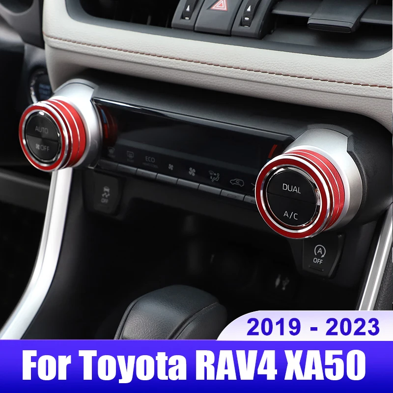 

Для Toyota RAV4 XA50 2019 2020 2021 2022 2023 RAV 4 гибридная ручка переключателя кондиционера автомобиля кольцо Крышка декоративные аксессуары