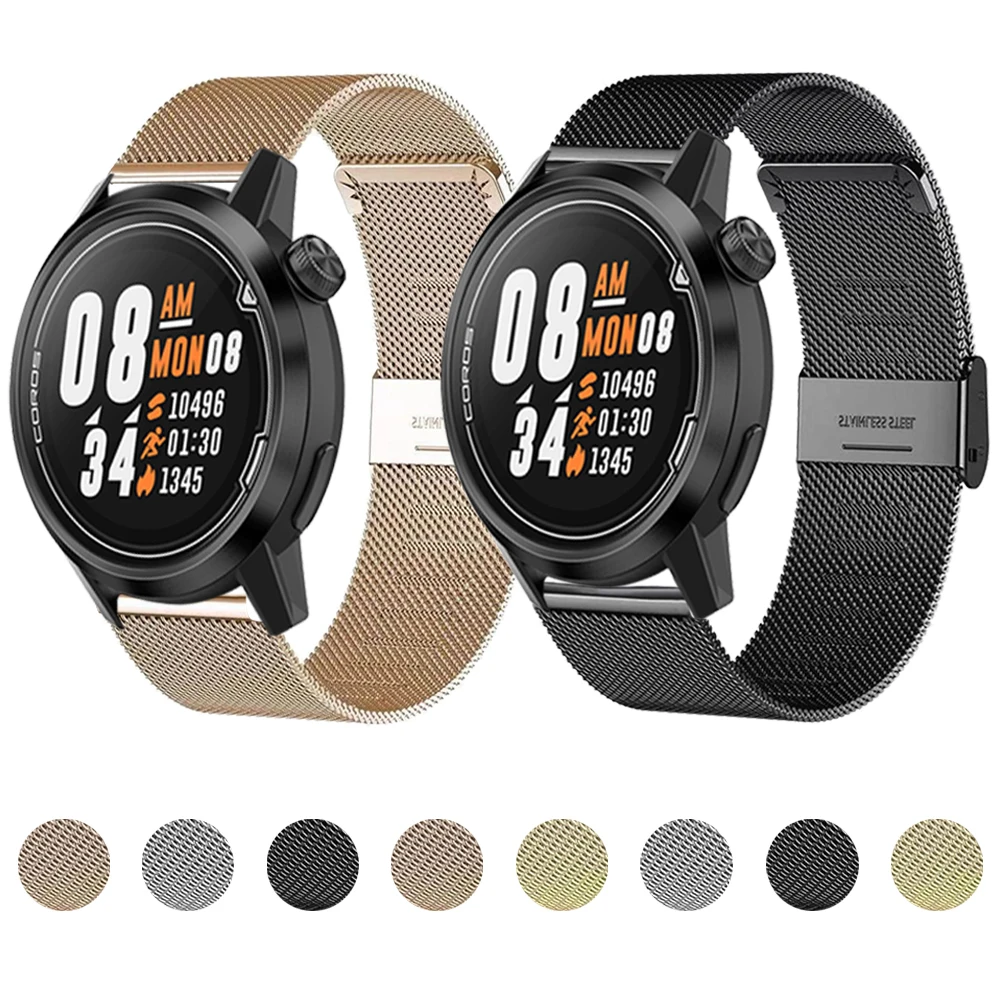 

Браслет из нержавеющей стали для часов TicWatch Band Pro 3 Ultra GPS /GTX/S2/E2/E3/GTH, металлический ремешок, аксессуары для часов, 20/22 мм