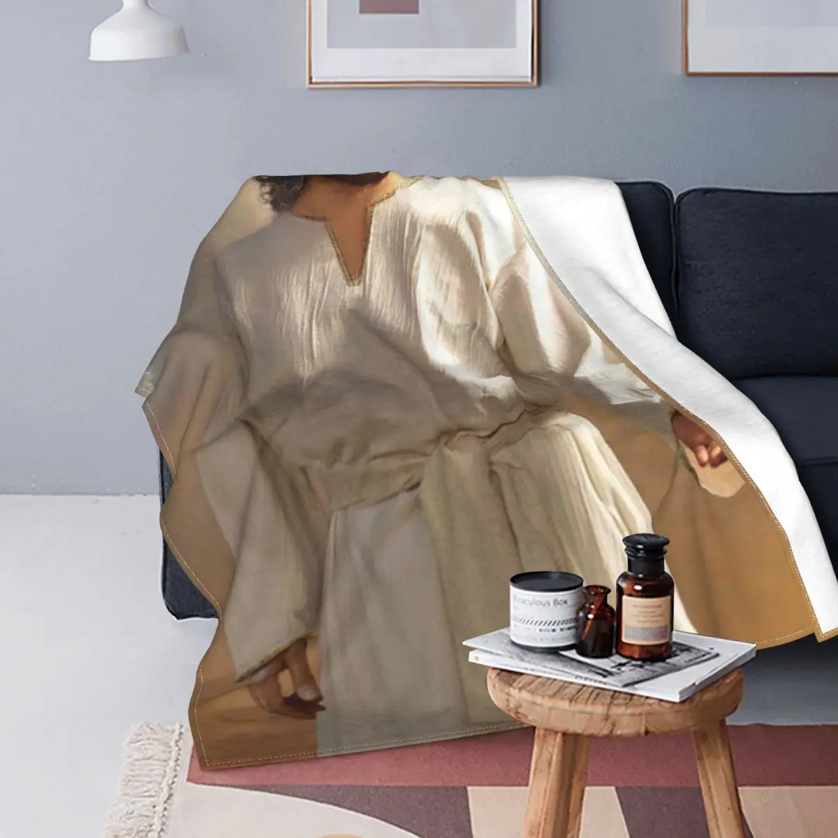 

Теплое шерстяное одеяло с Иисусом Христа, Иисусом