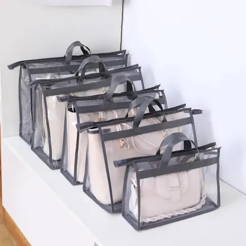Прозрачная Пылезащитная сумка для хранения Защитный чехол для гардероба модная подвесная сумка для хранения Органайзер материал высшего качества