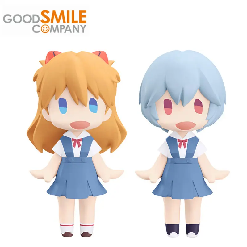

GSC Original HELLO! GOOD SMILE Rebuild of Evangelion Asuka Langley Soryu Ayanami Rei School Uniform Anime Action Figures Toys