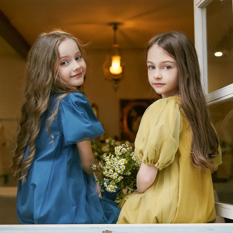 

Винтажное летнее Хлопковое платье для маленьких девочек, детские платья в этническом стиле для маленьких девочек, платья для банкета, детские свободные трапециевидные платья, 2023