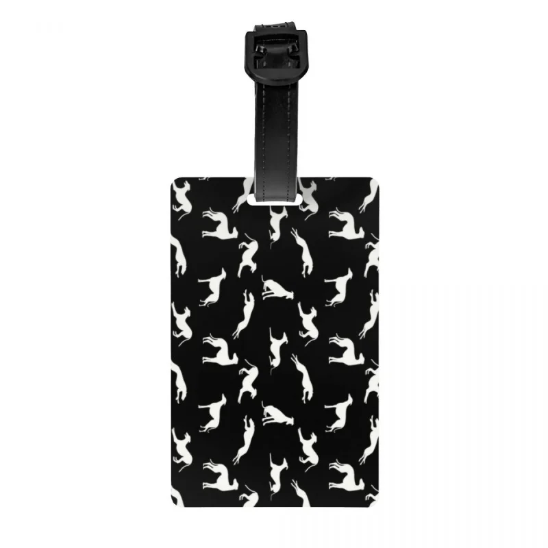 

Бирки для багажа с силуэтами Грейт для чемодана для путешествий с изображением собаки