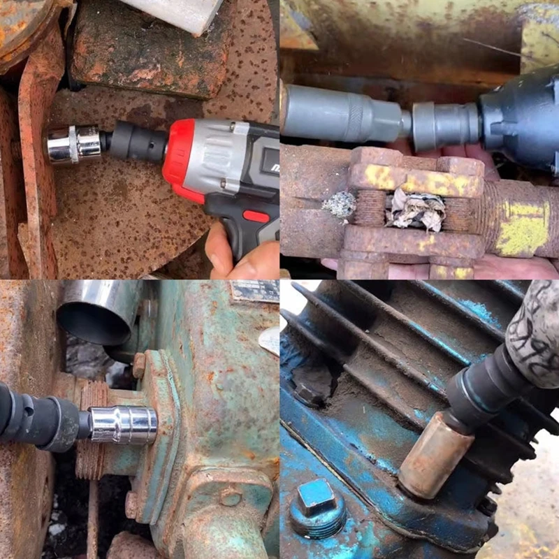 

M17D Fast Change Drill Extension Bit Set Angle Drivers Extension Impact Driver Adapter Drill Socket Adapter Extension Set