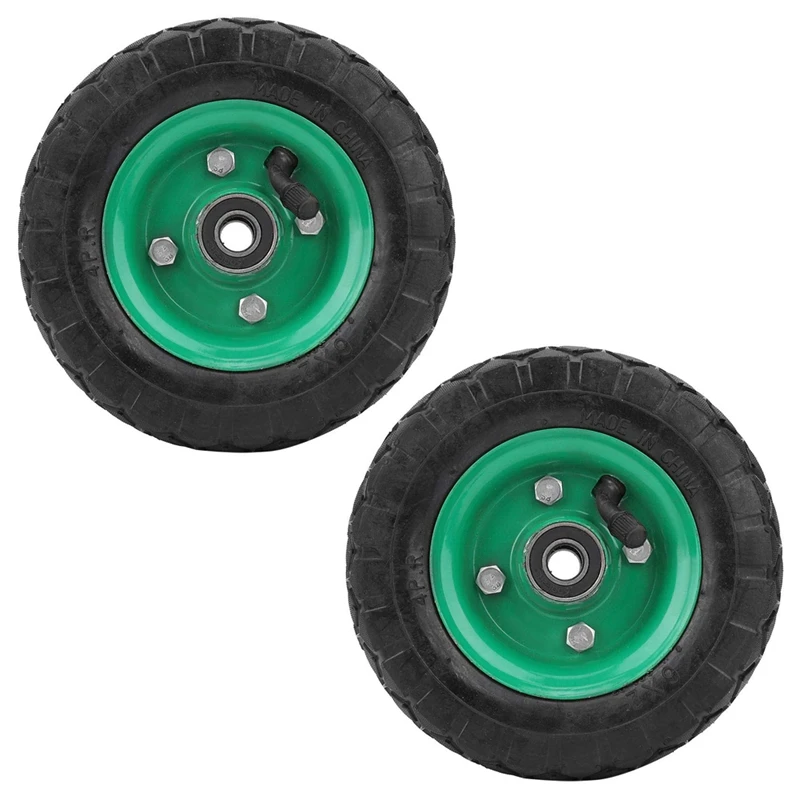

2X Inflatable Tire Wear-Resistant 6In Wheel 150Mm Tire Industrial Grade Cart Trolley Tyre Caster 250Kg 36Psi