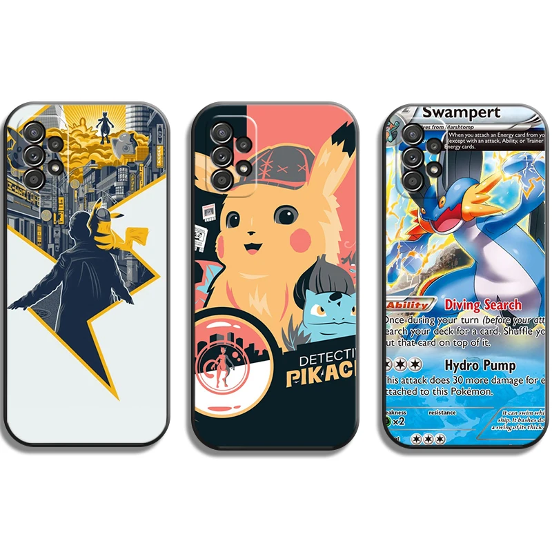 

Pokemon Pikachu Phone Cases For Samsung Galaxy A51 4G A51 5G A71 4G A71 5G A52 4G A52 5G A72 4G A72 5G Soft TPU Funda Coque