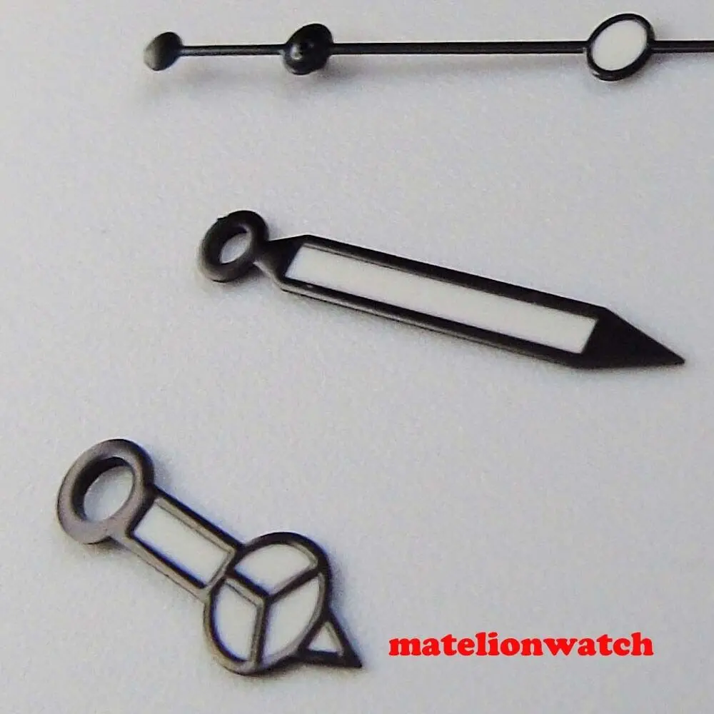 Черные стрелки часов GMT для NH34 NH35 ETA2836 2824 Miyota8215 821A DG2813 3804