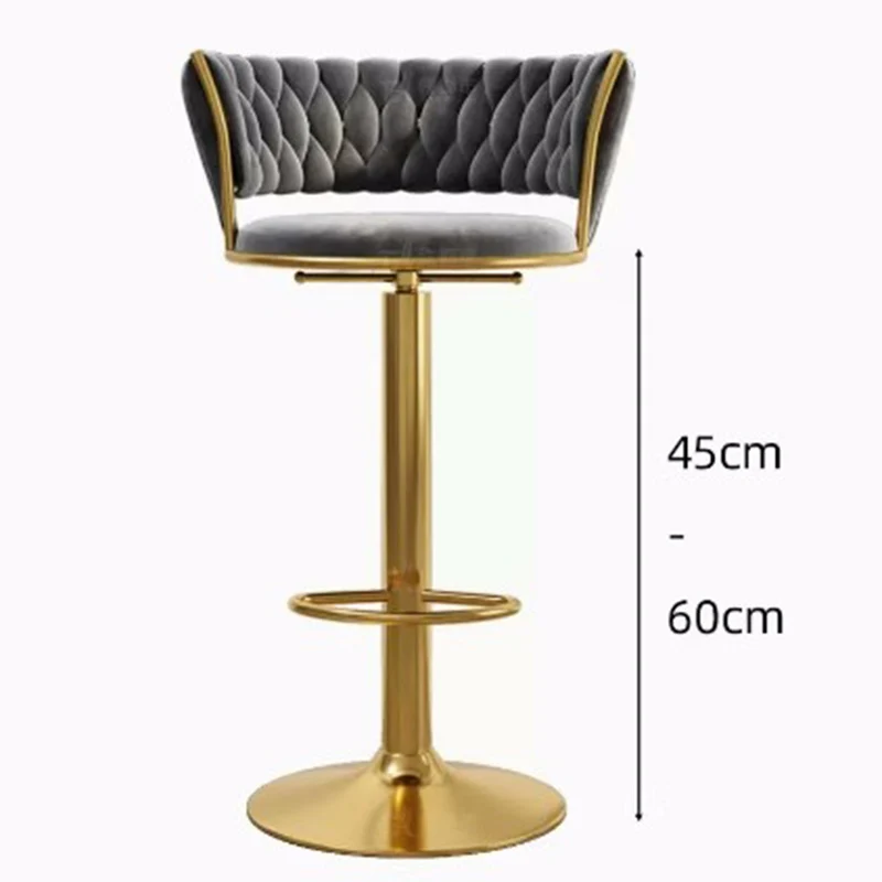 

Nordic Fashion Bar Chair Furniture Home Backrest Soft Cushion Hotel Reception Silla Comedor AA50