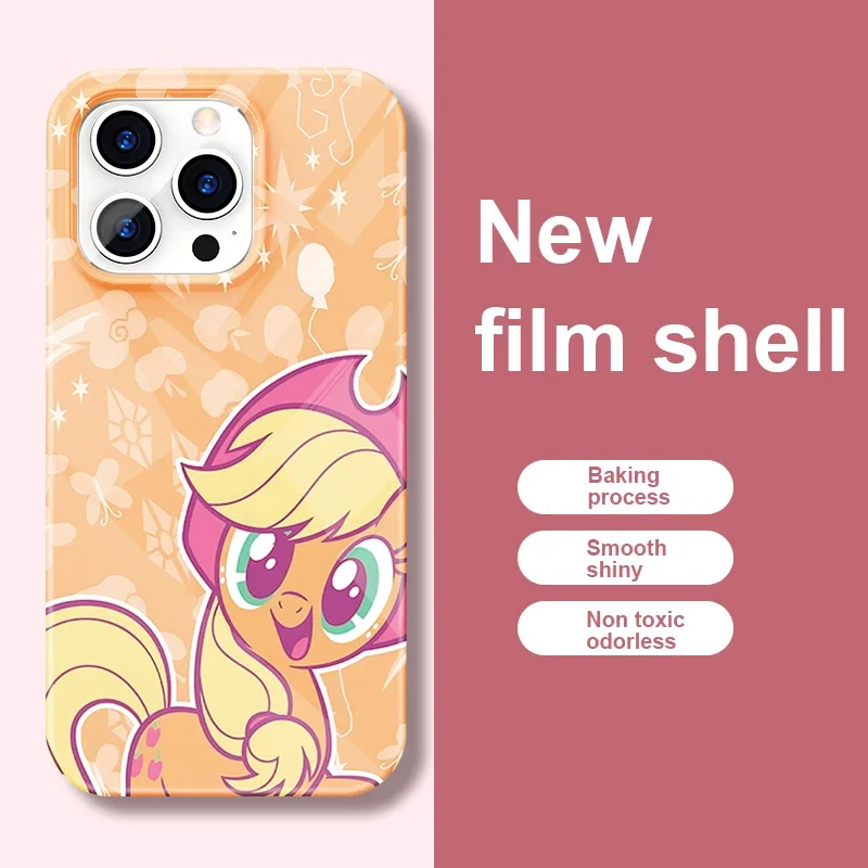 Чехол My P-Ponys L-Little для телефона iPhone 16 15 14 13 12 11 Pro Max XS XR XSMax 6 7 8 Plus глянцевый жесткий