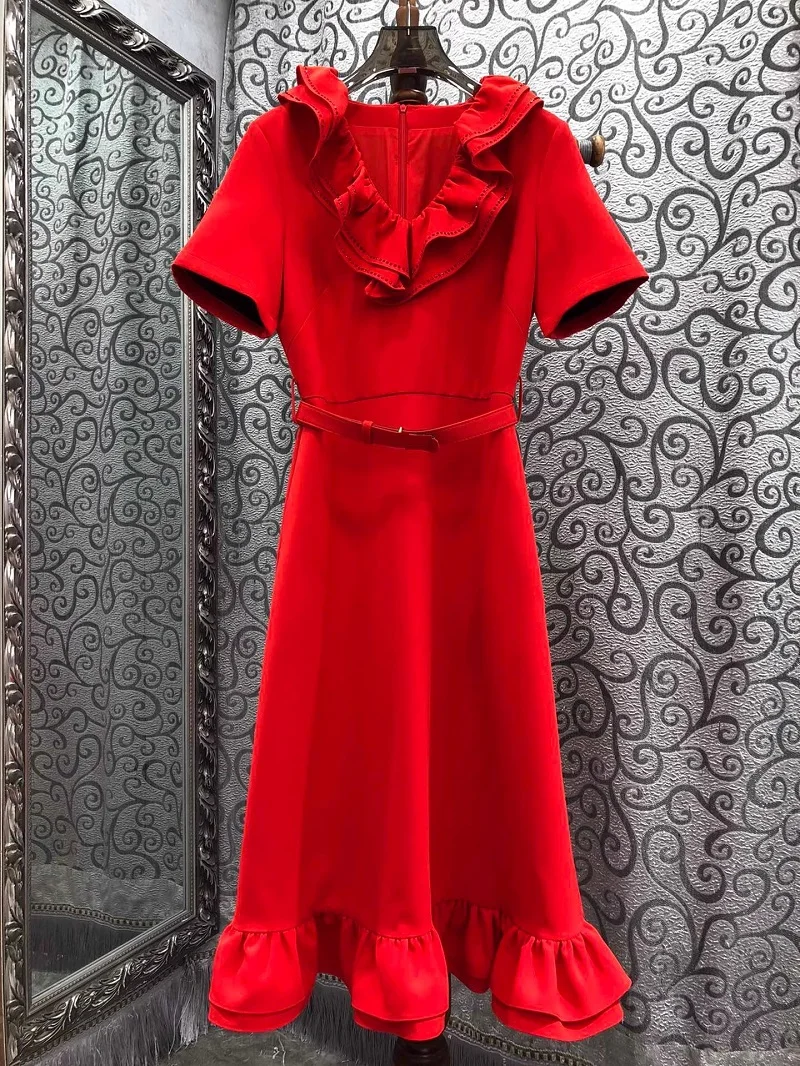 Женское платье Eglory фиолетовое/красное/черное