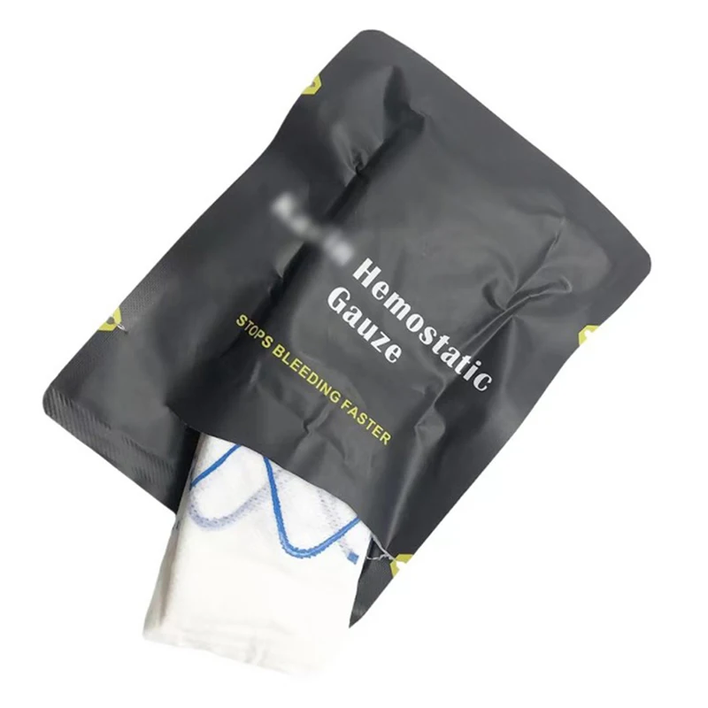 

Hemostatic Kaolin Gauze Combat Emergency For Tactical Military First Aid Kit Medical Wound Dressing