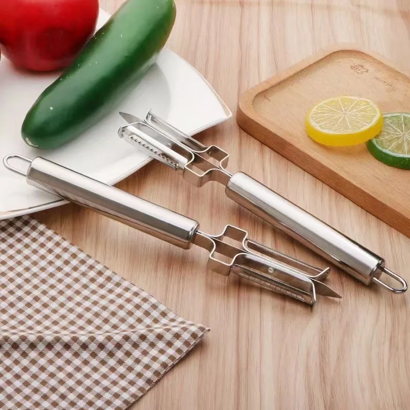 

Stainless Steel Peeling Knife Multifunction Household Kitchen Vegetable Fruit Carrot Cucumber Potato Grater Slice Cutter Peeler