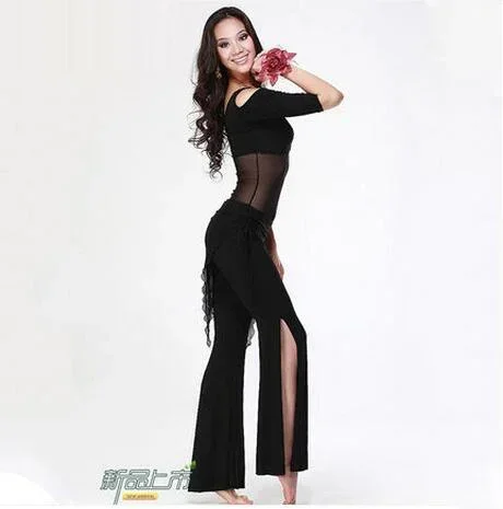 Лидер продаж новый комплект для танца живота с v-образным вырезом и вышивкой