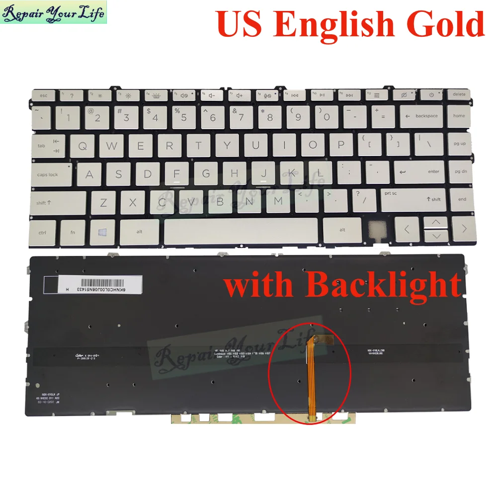 Фото Клавиатура с подсветкой US UK LA/латинская JPA для HP Envy X360 15-EU 15M-EU TPN-149 15-EU0003CA 15-EU0010CA EU0013CA EU0043DX №2