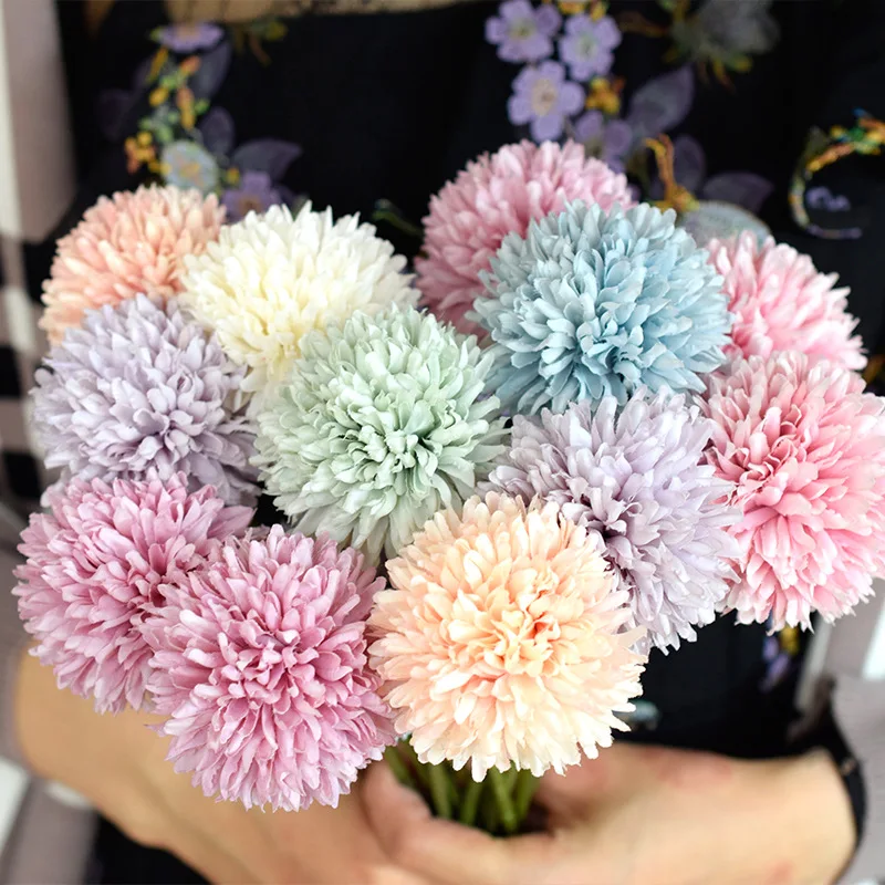 

A Bunch of Dandelion Artificial Bright Flowers Casual Style Desk Ornaments Wedding Party Decoration Home Decoration