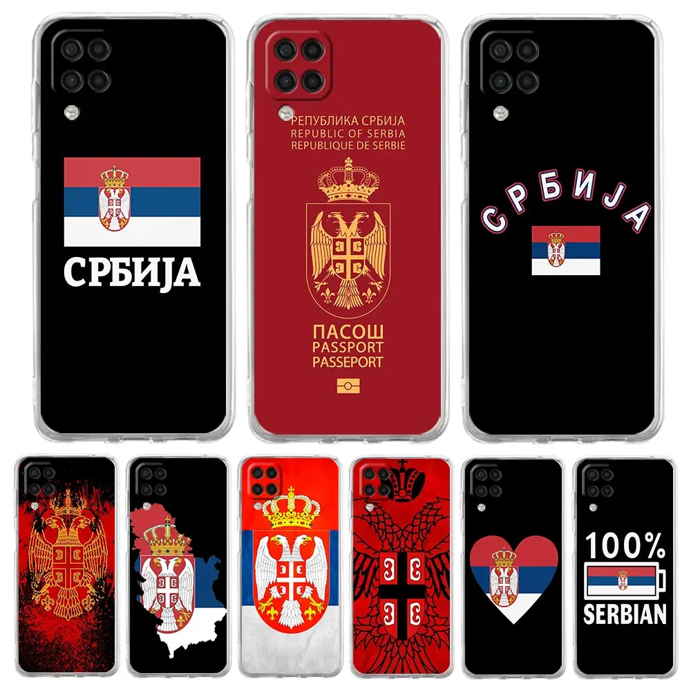 

Serbia Flag Clear Phone Case For Samsung Galaxy A51 A71 A21S A12 A11 A31 A41 A01 A03S A22 A13 A33 A73 A53 A52 A32 5G A23 Cover