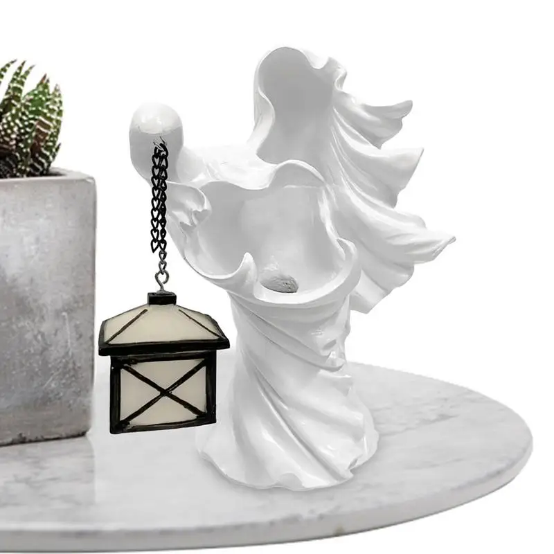 

Halloween Ghost Statue Scary LED Resin Ghost Statue Decoration Scary Halloween Lanterns Witch Statues For Halloween Decorations