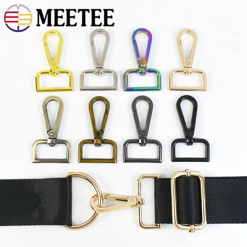 

10/20Pcs 16-50mm Metal Swivel Buckle Trigger Clips Clasp KeyChain Bag Belt Snap Carabiner Hook DIY Hardware Sewing Accessories