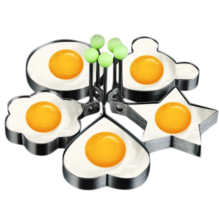 

Формы для жарки яиц, форма для блинов с ручкой, форма антипригарная для сковородок 5 шт.