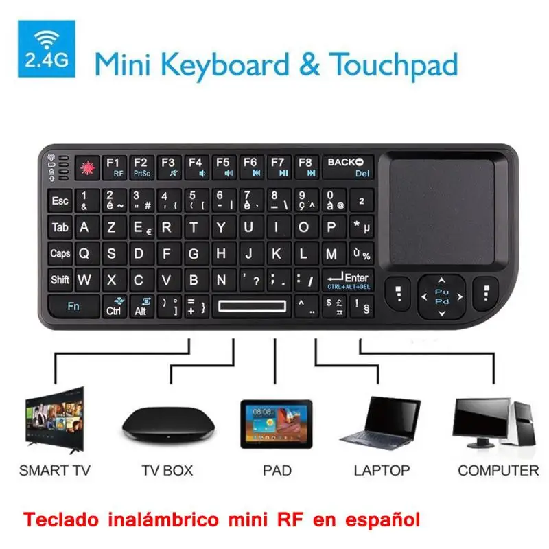 

High Quality 2.4G RF Wireless Keyboard 3 In 1 New Keyboard With Touchpad Mouse For PC Notebook Smart TV Box