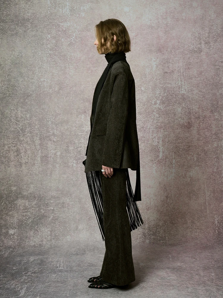 [MODX] Белый киоск 2024 новый костюм на осень/зиму женское свободное пальто Snow Neil