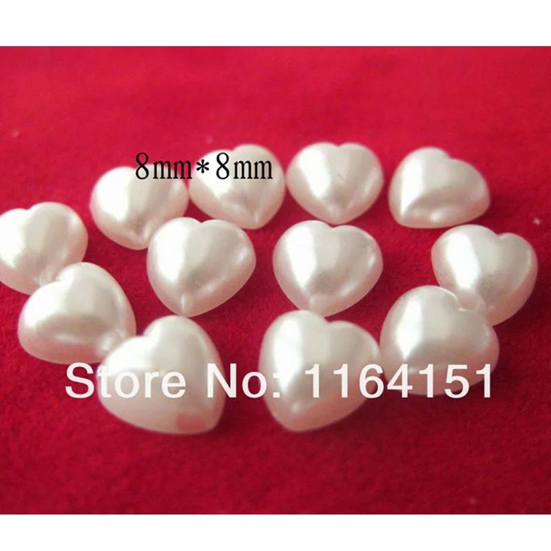 

150 шт./лот 8*8 мм Мини полукруглые жемчужные пуговицы в форме сердца товары для скрапбукинга (жемчужно-белый) Сделай сам украшение рукоделие а...