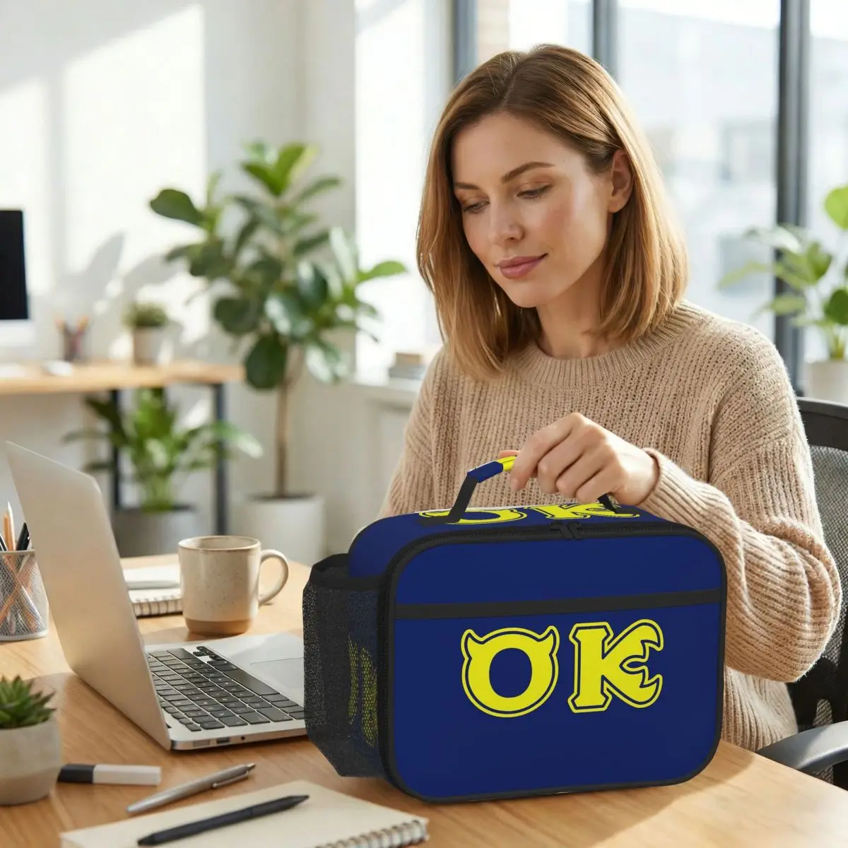 Термосумка для обедов Squishy Oozma Kappa OK для женщин и детей, портативная термосумка для еды, термосумка-тоут (art.: 3920db26fba33) - 3920db26fba33