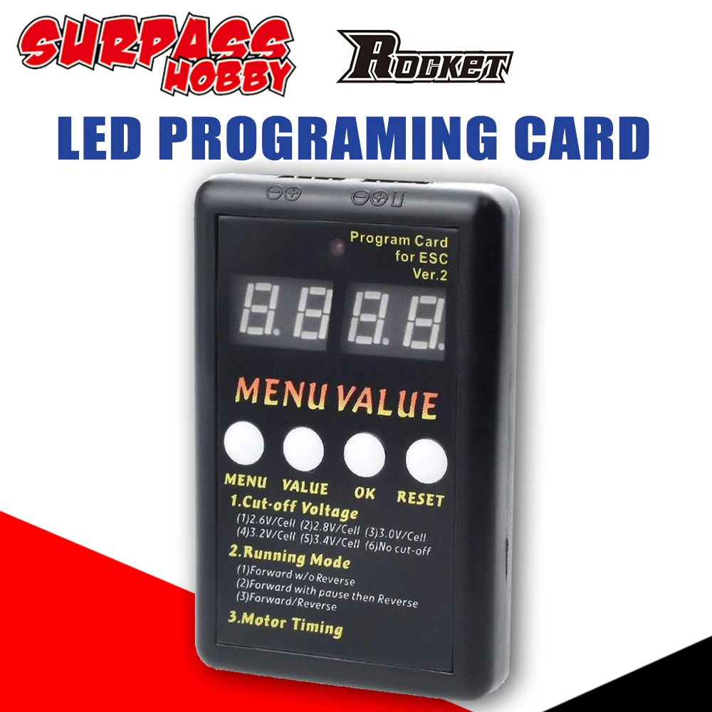 SURPASS HOBBY светодиодный Программирование карты бесщеточный ESC электронный Скорость