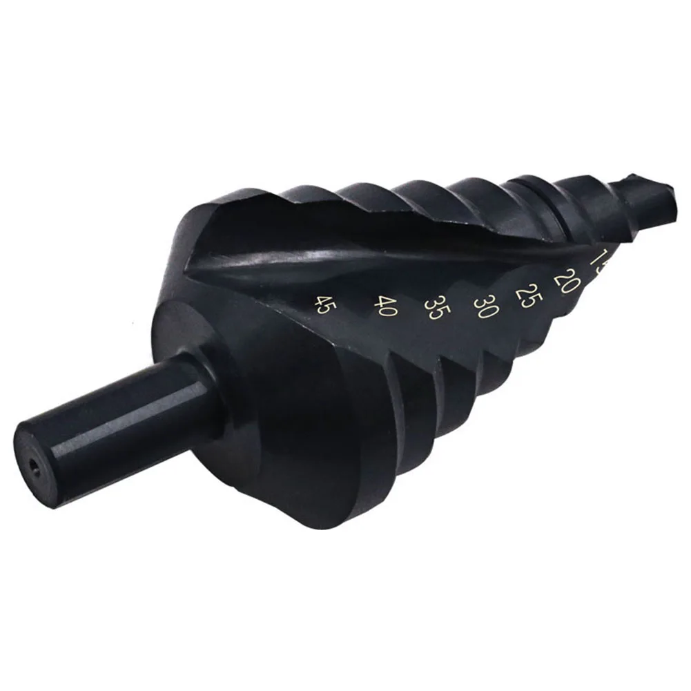 

1045mm HSS Nitrogen Spiral Step Drill Bit Triangle Shank Hole Drill Tools Precise Drilling in Various Materials