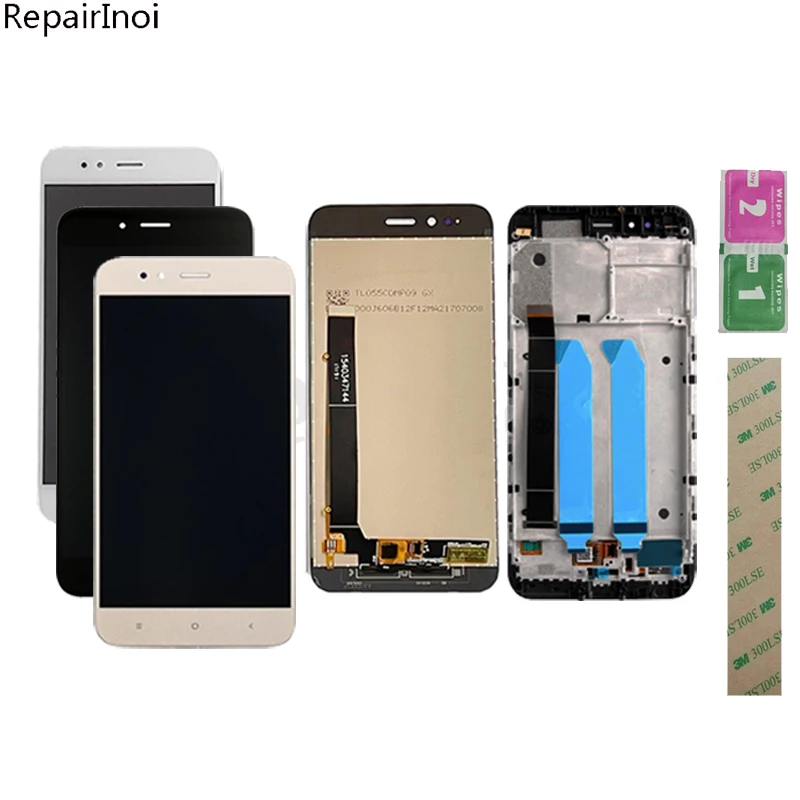 

100% протестированный 5,5 "ЖК-экран для Xiaomi Mi A1 MiA1 / Mi 5X Mi5X, ЖК-дисплей, сенсорный экран, дигитайзер в сборе с рамкой
