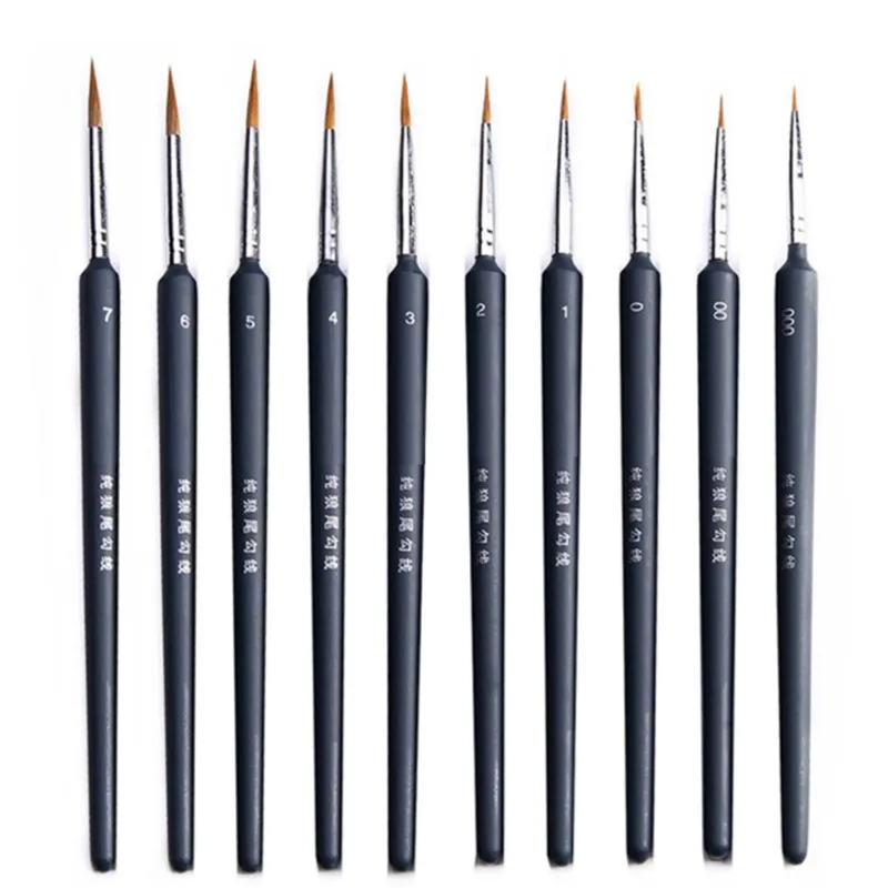 Ручка с одним контуром профессиональная нейлоновая кисть для рисования