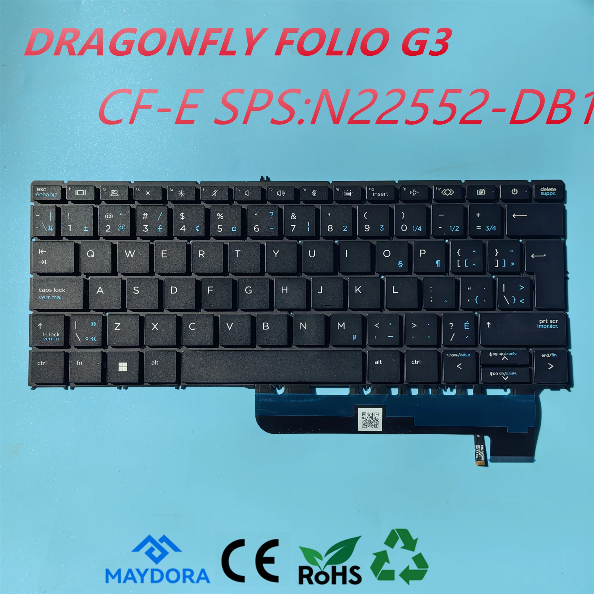 Новая оригинальная клавиатура ES SP RU UKR HEB для HP ELITEBOOK Dragonfly Folio G3 G4 серии N24787 N22552 DB1 BD1