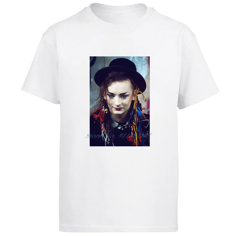 

Boy George graphic t shirts short sleeve O-neck T-shirt Harajuku Streetwear Summer Men's clothing