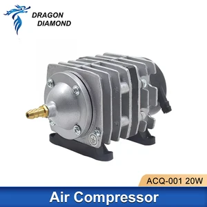 DRAGON DIAMOND 20 Вт Co2 воздушный компрессор насос ACQ-001 лазерный гравер Электрический магнитный 25 лмин для Co2 лазерной резки