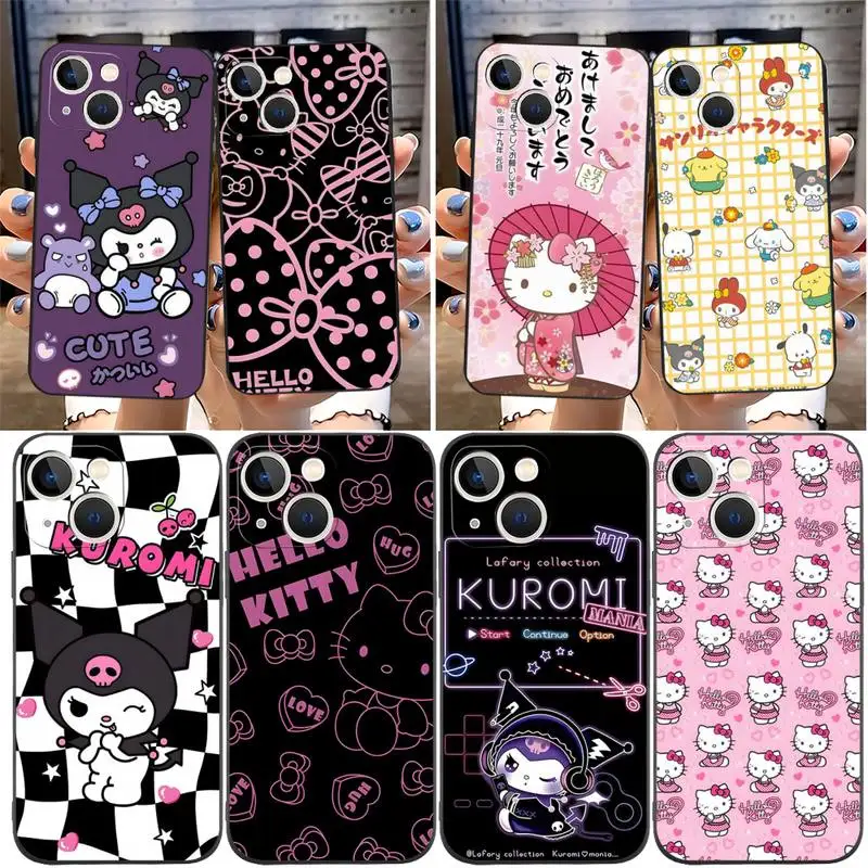 

Sanrio Hello Kitty Phone Case For Iphone 14 Pro Max 13 12 Apple 6 6s 7 8 Plus Xr X Xs 11 Mini Se 2022 2020 Silicone Smartphone
