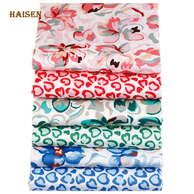 

Printed Twill Fabrics,Floral Series Cloth For DIY Sewing Baby&Child Quilting Bedsheet Clothes Skirt Textile Material Half Meter