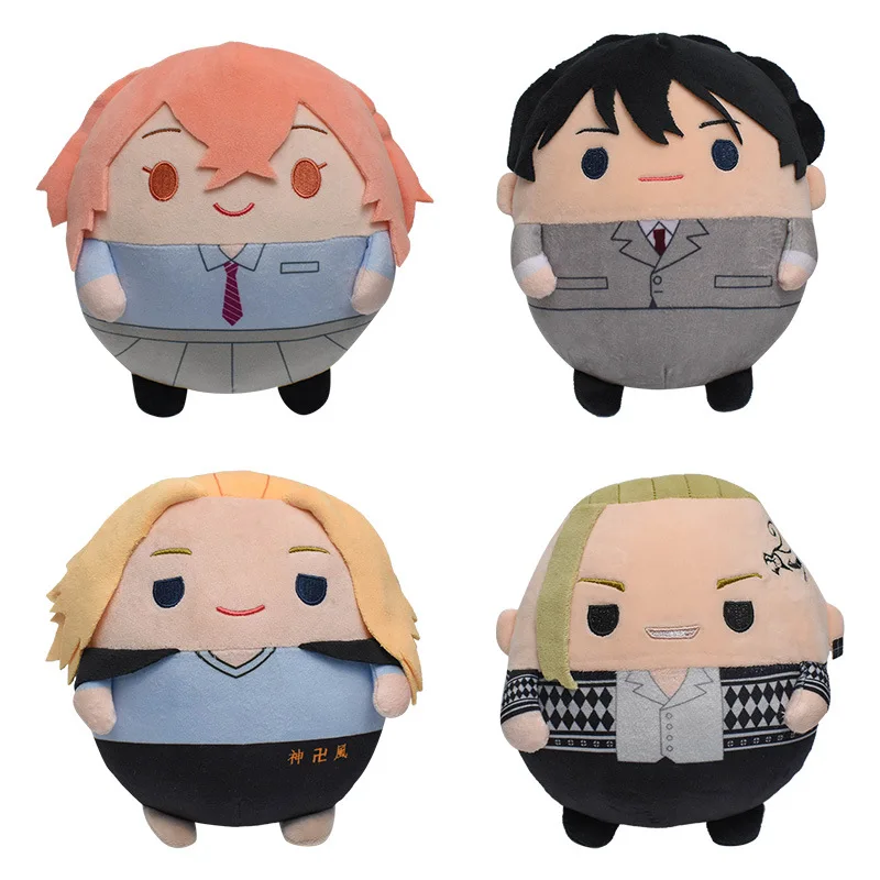 

20cm Tokyo Avengers Plush Dolls Anime Q ver stuffed plushie Cosplay Manjiro Ken Takemichi Hinata Atsushi Pillow Kids Gift Decor