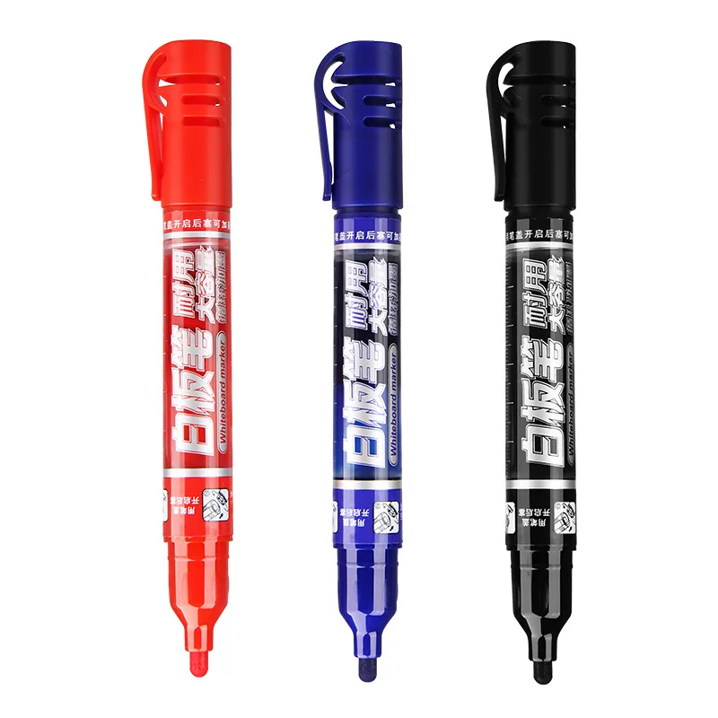 

Многоразовый маркер для белой доски с сухой стиркой большой емкости, идеально подходит для офиса, обучения и использования в классе, стойкие чернила для Sig